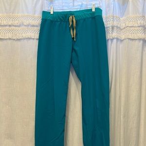 figs teal livingston scrub pants